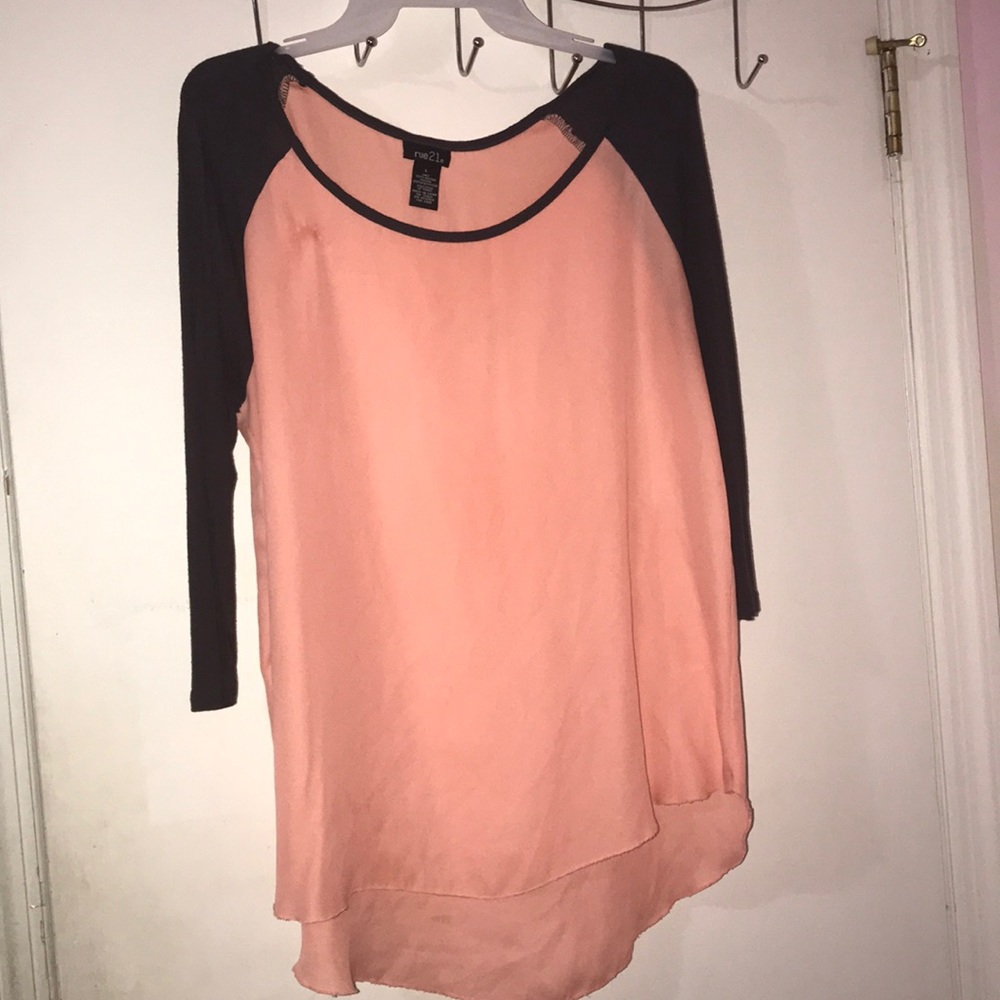 Grey And Salmon colored Shirt from Rue21.